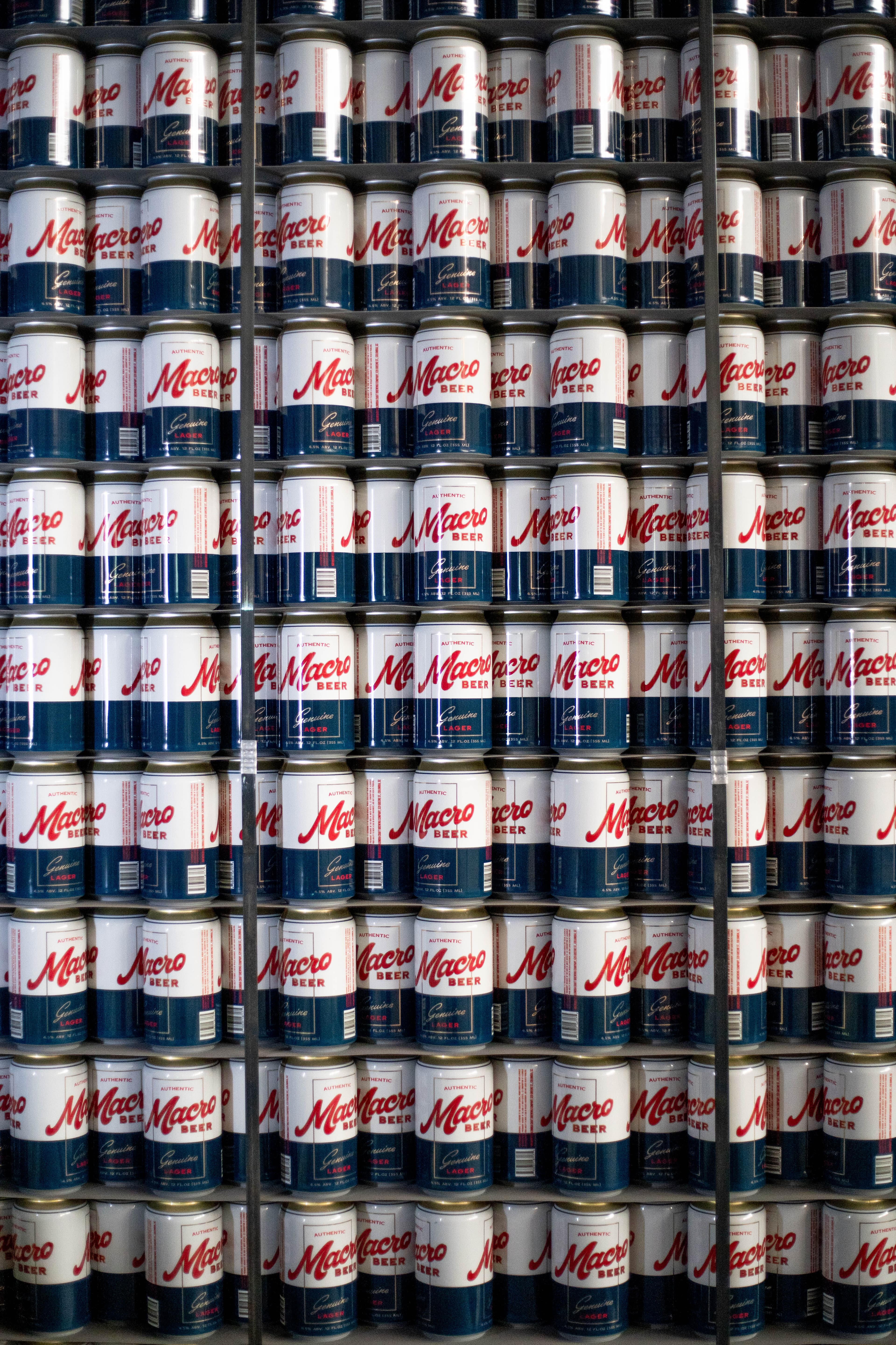 Macro Beer craft beer can printed by Craft Brew Inc.