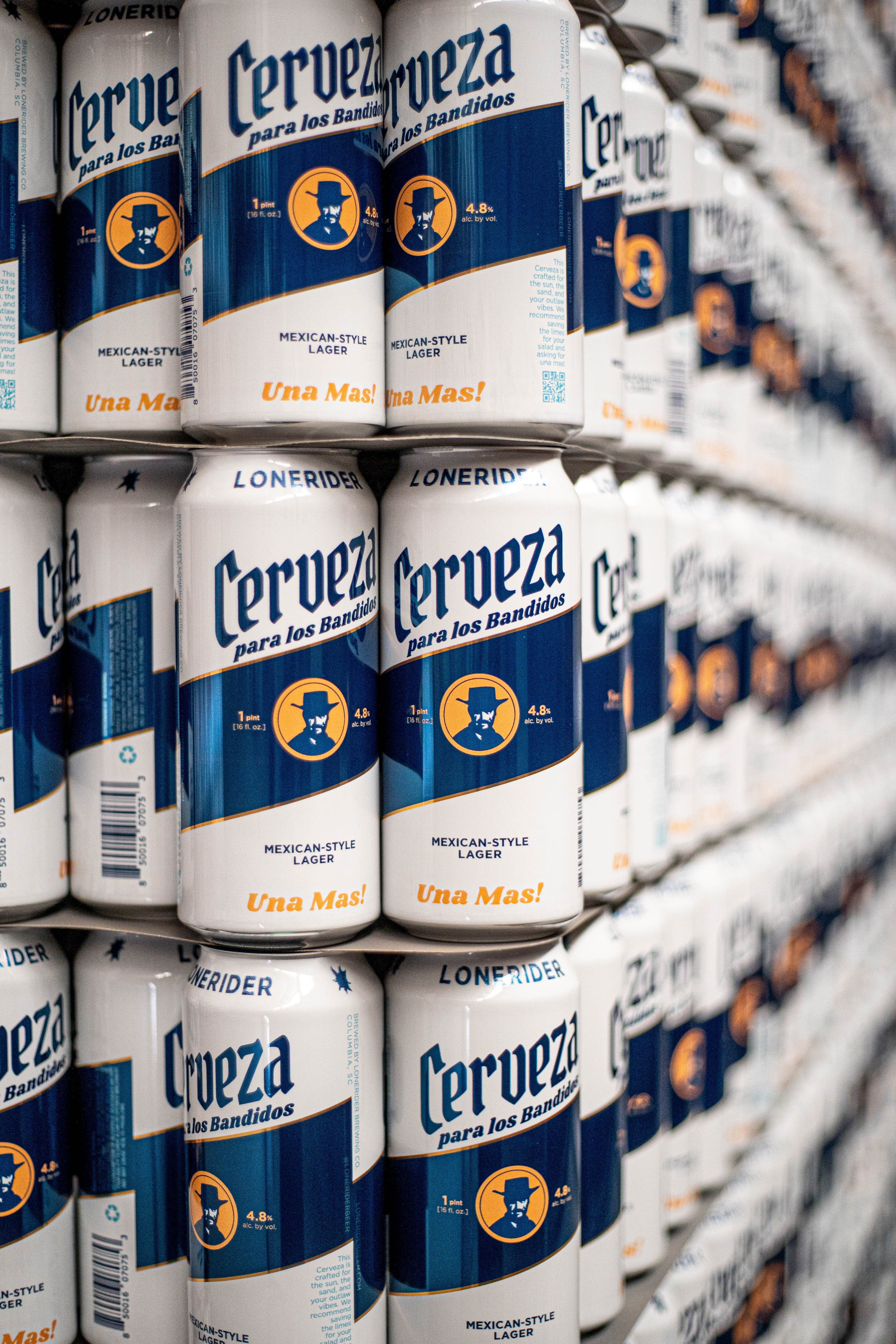 Lonerider craft beer can printed by Craft Brew Inc.
